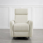 Fauteuil d'allaitement inclinable, pivotant et berçant à commande électrique