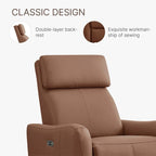 Fauteuil d'allaitement inclinable, pivotant et berçant à commande électrique
