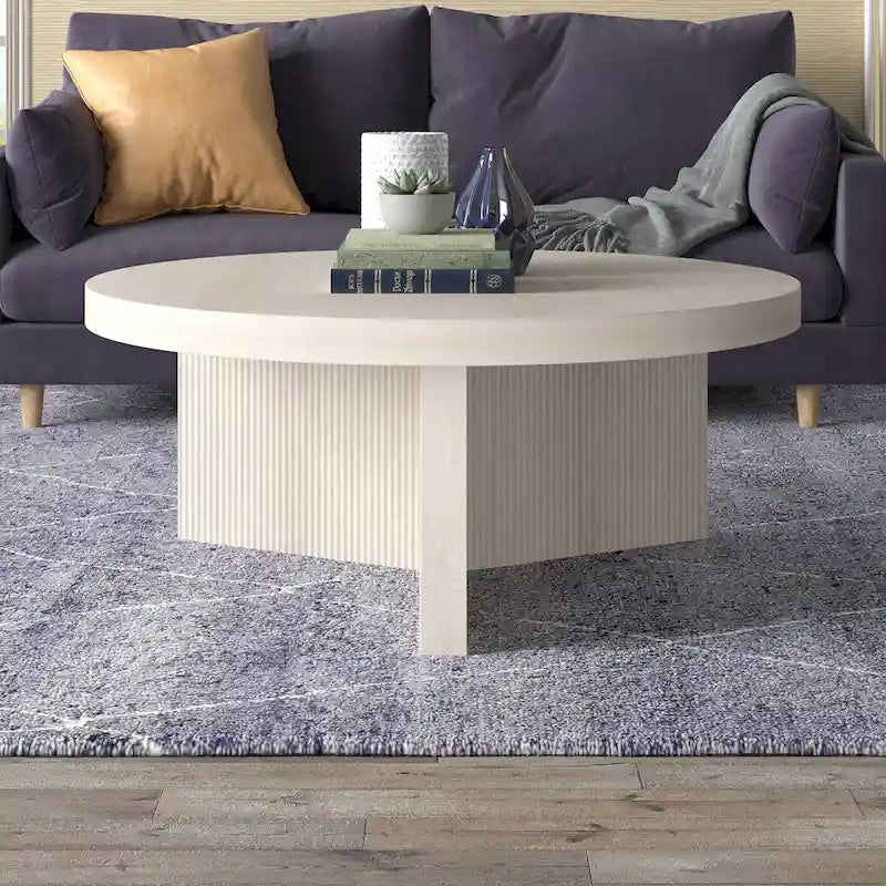 Table basse ronde large Holm de 36 po – 36 po de large