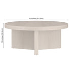 Table basse ronde large Holm de 36 po – 36 po de large