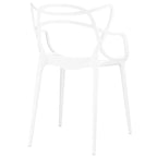 Chaises en plastique intriquées, lot de 4
