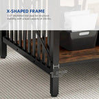 Grande table de cuisine à manger de 70 pouces pour 6 à 8 personnes, table de cuisine de style ferme industriel avec étagère de rangement
